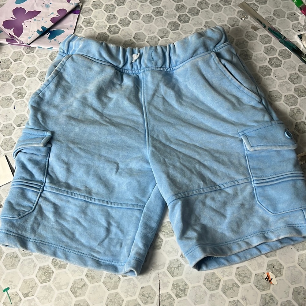 Wonder Nation Youth Large Blue Husky Elastic Waist Cargo Shorts